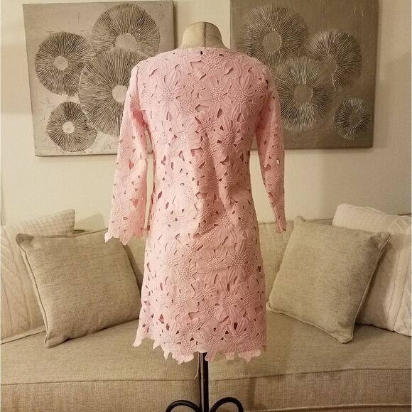 Felicity & Coco Belza Floral Lace Shift Dress XS - Picture 7 of 11